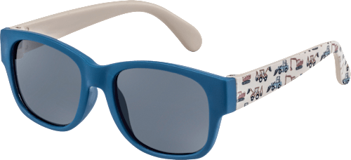 Sonnenbrille Kids dunkelblau mit Baggermotiv SUNDANCE