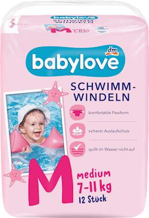 Schwimmwindeln Gr. M (7-11 kg) babylove