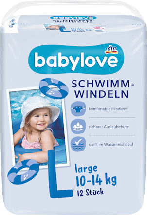 Schwimmwindeln Gr. L (10-14 kg) babylove