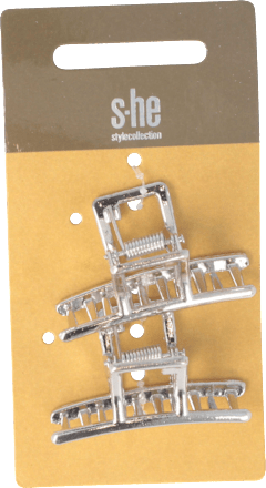 Haarklammer-Set in Silver-Optik s-he stylecollection