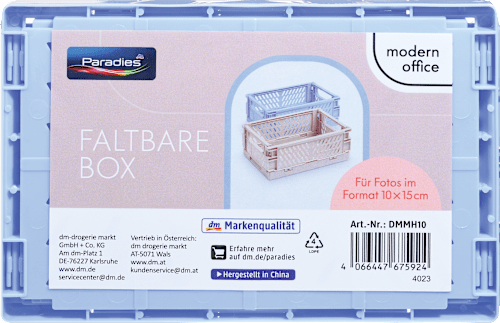 Zložljiva škatla za shranjevanje fotografij Paradies