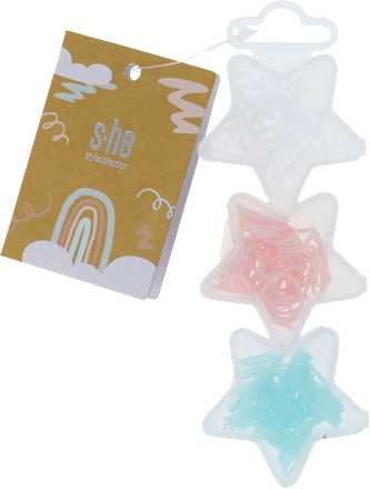 Haarschmuckset Sterne mehrfarbig s-he stylecollection