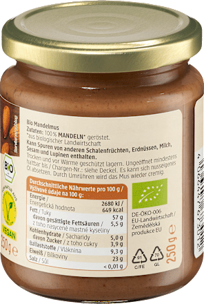 Crema spalmabile 100% mandorle bio dmBio