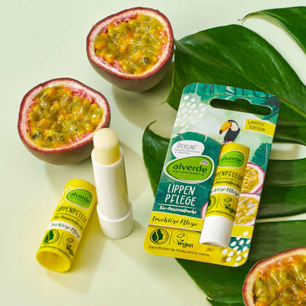 Ajakápoló Fruchtige Pflege, bio maracujával alverde NATURKOSMETIK