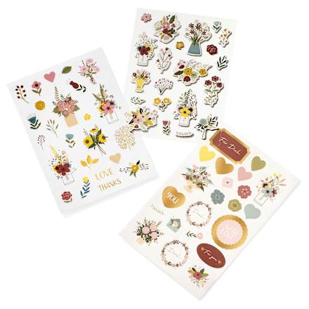 Stickerset Blumen Paradies