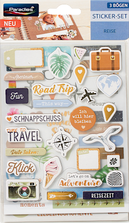 Sticker-Set Reise Paradies