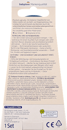 Stapelbecher aus Silikon, 4-teilig babylove