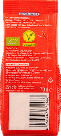 Mix di spezie BIO con peperoncino piccante dmBio