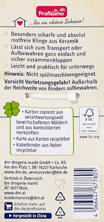 Besteck Messer aus Keramik To Go Profissimo