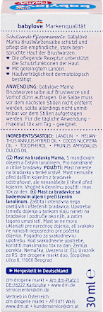 Brustwarzensalbe babylove Mama