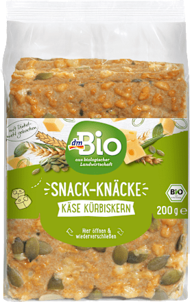 Bio sajtos ropogós snack tökmaggal dmBio