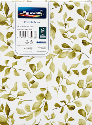 Fotoalbum Pocket 10x15 cm Blätter Paradies