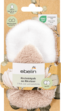 Abschminkpads aus Mikrofaser ebelin