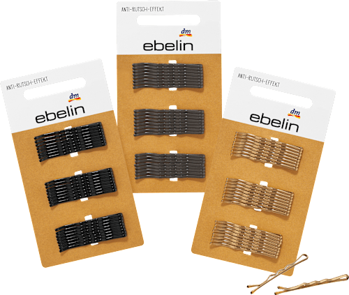 Haarklemmen schwarz/braun/goldfarben ebelin