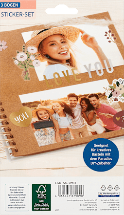 Sticker-Set Geburtstag Paradies