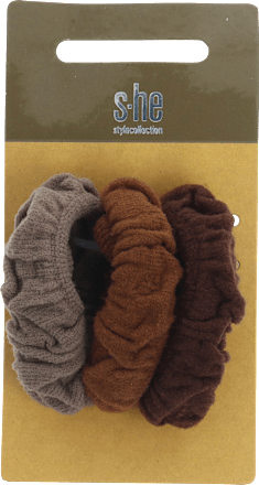 Haargummi-Set braun s-he stylecollection