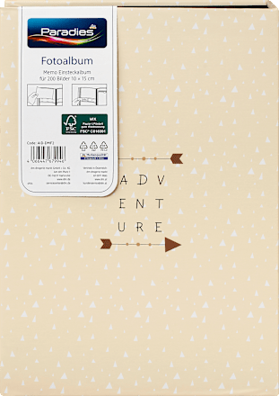 Fotoalbum Memo 10x15 cm Adventure Paradies