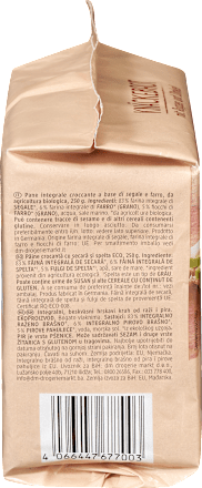 celozrnný knäckebrot ze žita a špaldy dmBio