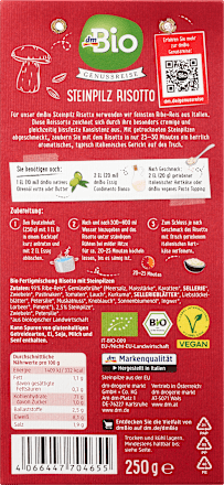  Risotto mit Steinpilzen     dmBio