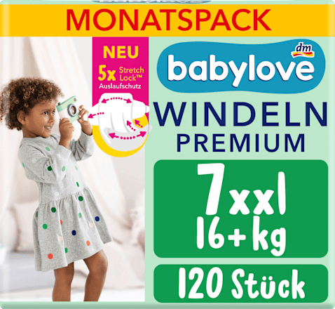 Premium pelene xxl veličina 7 (16+ kg) - mesečno pakovanje, 4x30kom babylove
