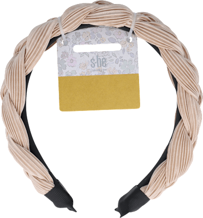 Haarreif beige geflochten s-he stylecollection