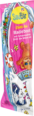 Kinder Badezusatz Chilli-Bär Badeboot pink SauBär