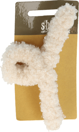 Haarklammer creme mit Teddyfell s-he stylecollection