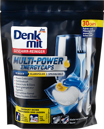 Spülmaschinen-Tabs Multi-Power Energy Denkmit