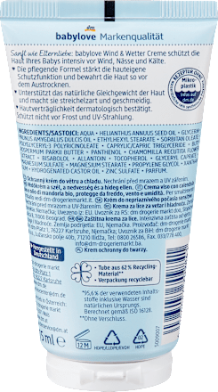 Wind und Wetter Creme sensitive babylove