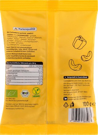 Cashews pikant dmBio