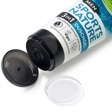SPORTS NATURE 3IN1 gel za tuširanje alverde NATURKOSMETIK MEN