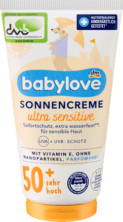 krém na opalování ultra sensitive SPF50+ babylove