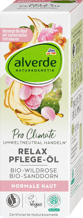 tělový olej Relax bio šípková růže a bio rakytník alverde NATURKOSMETIK