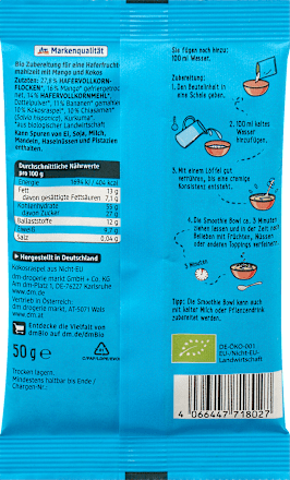 Smoothie Bowl Mango-Kokos dmBio