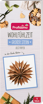 Stern aus Papier groß natur Profissimo