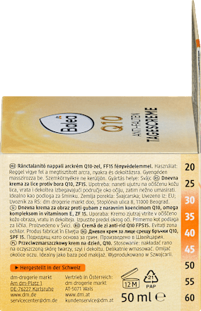 Anti Falten Gesichtscreme Q10 LFS 15 Balea