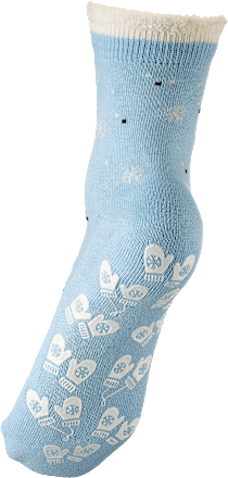 ABS Socken XMAS mit Pinguin-Motiv blau Gr. 39-42 Fascino