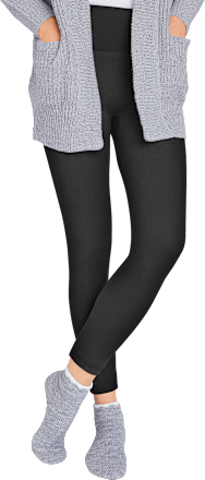 Thermo-Leggings mit Baumwolle schwarz Gr. 46/48 Fascino