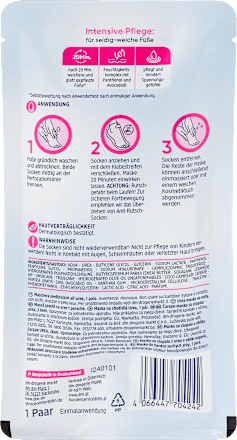 Fußmaske Socken Urea (1 Paar) Balea