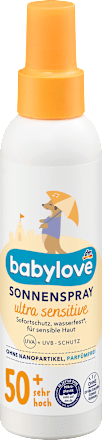 Ultra sensitive sprej za sunčanje, SPF 50+ babylove