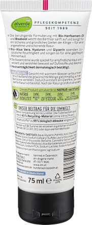 Rasiercreme, Sensitive Nature alverde MEN