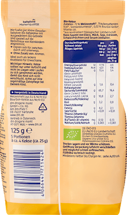 Babykekse Vanille ab 1 Jahr babylove