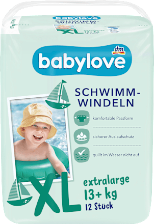 Schwimmwindeln Gr. XL (13+ kg) babylove