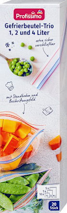 sáčky do mrazničky 1 L, 2 L a 4 L  Profissimo