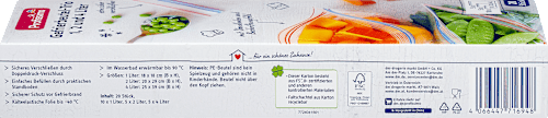 Gefrierbeutel-Trio 1, 2 & 4 l mit Doppelverschluss Profissimo