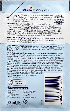 Handwaschschaum mild Konzentrat sensitive, Nachfüllpack  babylove