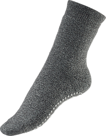 ABS-Socken mit Wolle grau Gr. 39-42 Fascino