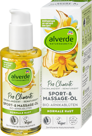 Olio corpo Pro Climate sciogli tensioni ai fiori di arnica alverde