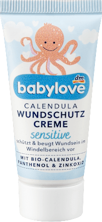 Wundschutzcreme sensitive Calendula Probiergröße babylove