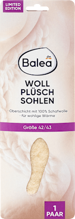 Einlegesohlen Wollplüsch Gr. 42/43 Balea